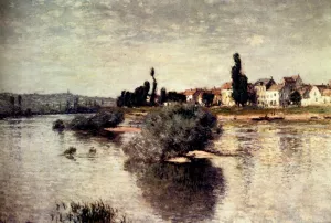 The Seine at Lavacourt painting by Claude Monet