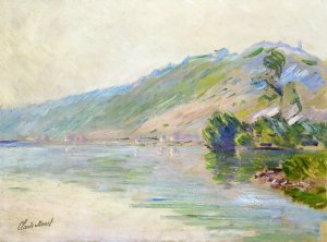 The Seine at Port-Villes, Clear Weather by Claude Monet Oil Painting