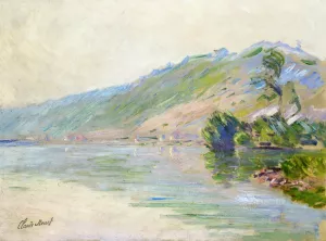 The Seine at Port-Villes, Clear Weather by Claude Monet Oil Painting