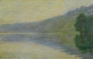 The Seine at Port-Villez, Harmony in Blue by Claude Monet Oil Painting