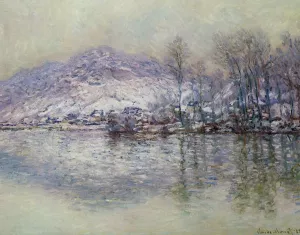 The Seine at Port Villez, Snow Effect by Claude Monet Oil Painting