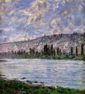 The Seine at Vetheuil Detail by Claude Monet - Oil Painting Reproduction