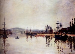 The Seine Below Rouen by Claude Monet Oil Painting