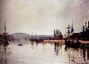 The Seine Below Rouen painting by Claude Monet