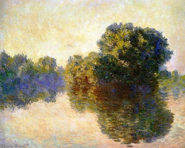 The Seine near Giverny by Claude Monet - Hand-Painted Oil Painting Reproduction