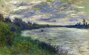 The Seine near Vetheuil, Stormy Weather by Claude Monet - Oil Painting Reproduction