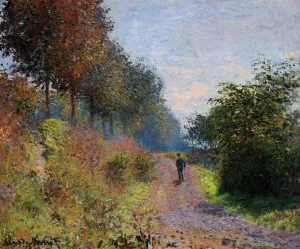 The Sheltered Path by Claude Monet - Oil Painting Reproduction