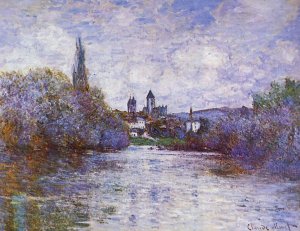 The Small Arm of the Seine at Vetheuil by Claude Monet Oil Painting