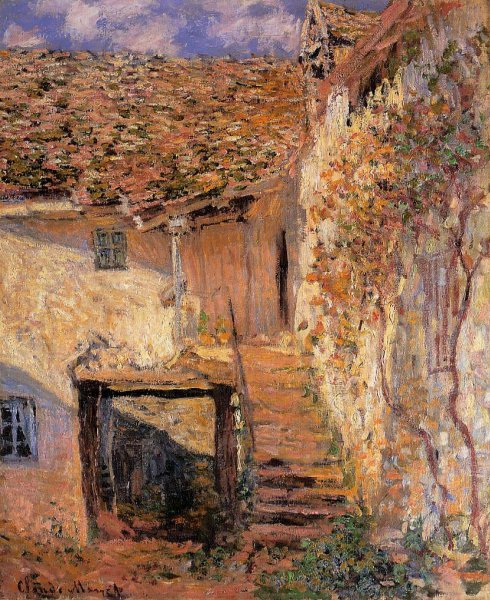 Main Product Photo of The Steps Painting by Claude Monet