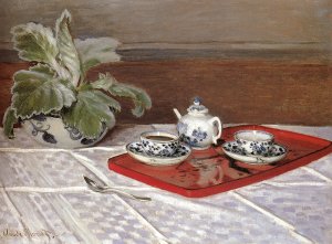 The Tea Set by Claude Monet Oil Painting