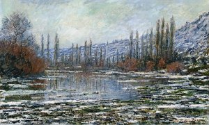 The Thaw at Vetheuil Oil painting by Claude Monet