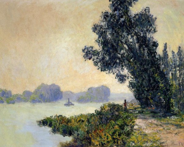 The Towpath at Granval by Claude Monet - Hand-Painted Oil Painting Reproduction