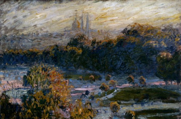 The Tuileries by Claude Monet - Hand-Painted Oil Painting Reproduction