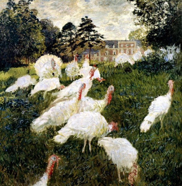 Main Product Photo of The Turkeys Painting by Claude Monet