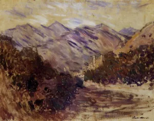 The Valley of the Nervia with Dolceacqua by Claude Monet - Oil Painting Reproduction