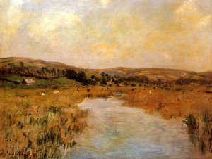 The Valley of the Scie at Pouville by Claude Monet Oil Painting