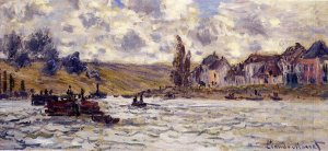 The Village of Lavacourt by Claude Monet Oil Painting