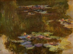 The Water-Lily Pond Right Side by Claude Monet Oil Painting