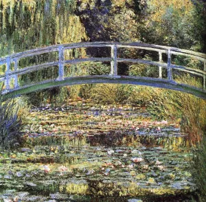 The Waterlily Pond Oil painting by Claude Monet