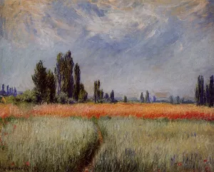 The Wheat Field by Claude Monet Oil Painting