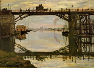 The Wooden Bridge by Claude Monet Oil Painting