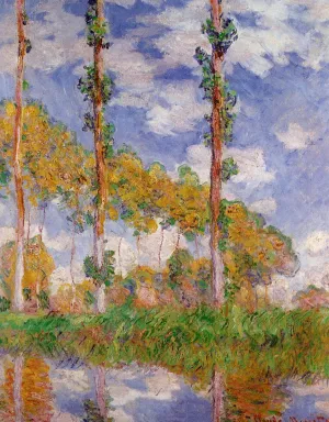 Three Trees in Summer by Claude Monet Oil Painting