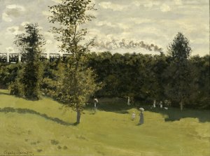 Train in the Countryside by Claude Monet Oil Painting