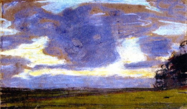 Main Product Photo of Twilight Painting by Claude Monet