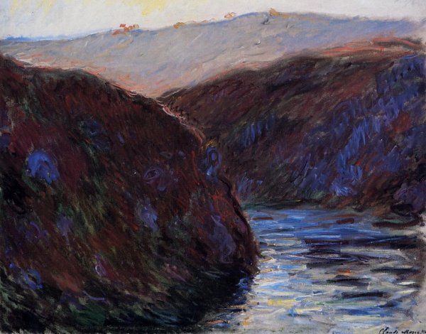 Valley of the Creuse, Evening Effect by Claude Monet - Hand-Painted Oil Painting Reproduction