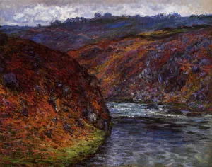 Valley of the Creuse, Grey Day by Claude Monet - Oil Painting Reproduction