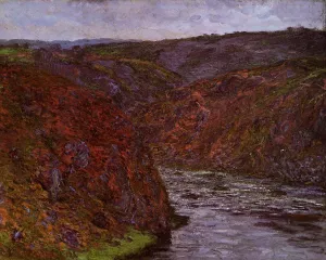 Valley of the Creuse, Grey Sky by Claude Monet - Oil Painting Reproduction