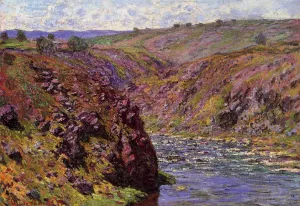Valley of the Creuse, Sunlight Effect by Claude Monet - Oil Painting Reproduction