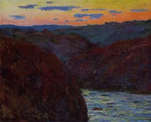 Valley of the Creuse, Sunset by Claude Monet - Oil Painting Reproduction