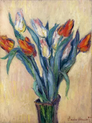 Vase of Tulips by Claude Monet Oil Painting