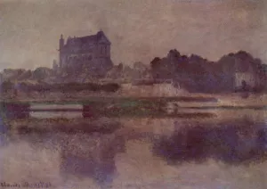 Vernon Church in Grey Weather by Claude Monet Oil Painting