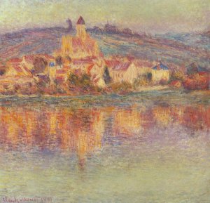 Vetheuil at Sunset by Claude Monet Oil Painting