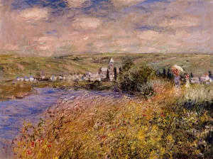 Vetheuil Seen from Ile Saint Martin by Claude Monet Oil Painting