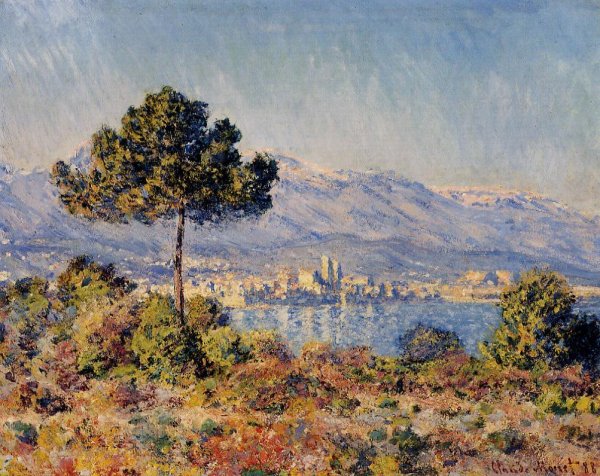 View of Antibes from the Notre-Dame Plateau by Claude Monet - Hand-Painted Oil Painting Reproduction
