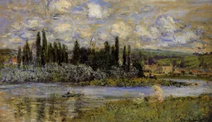 View of Vetheuil by Claude Monet Oil Painting