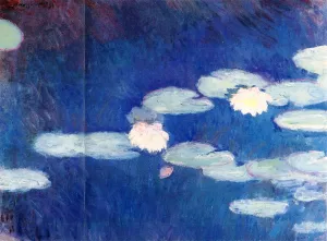 Water-Lilies 12 by Claude Monet - Oil Painting Reproduction