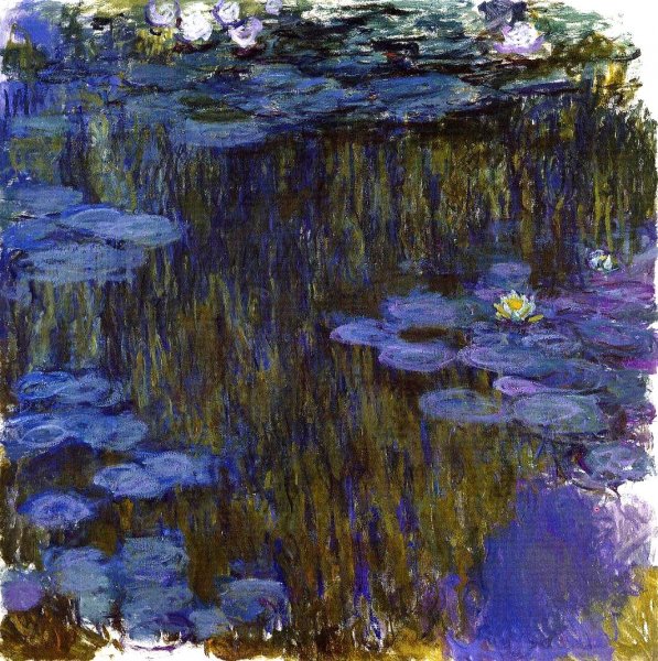 Water-Lilies 17 by Claude Monet - Hand-Painted Oil Painting Reproduction