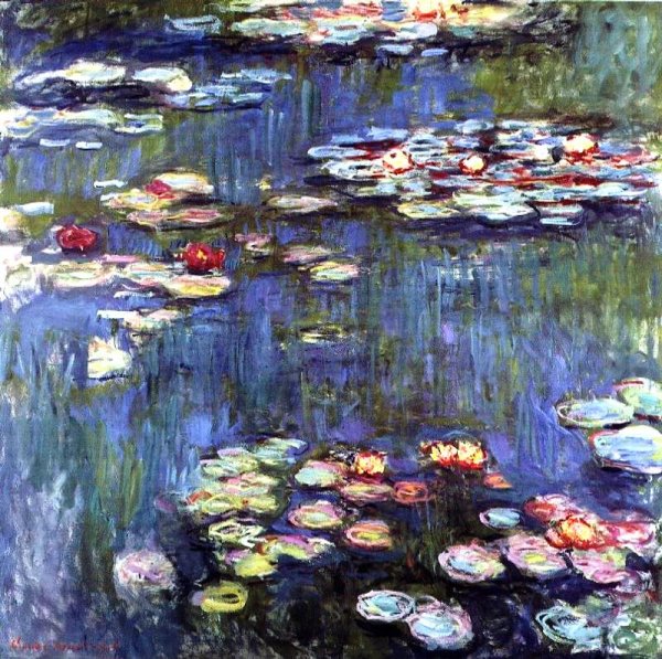 Main Product Photo of Water-Lilies 18 Painting by Claude Monet