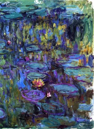 Water-Lilies 20 by Claude Monet - Oil Painting Reproduction