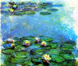 Water-Lilies 22 by Claude Monet - Oil Painting Reproduction