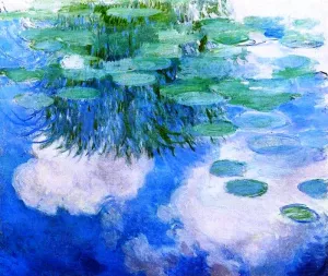 Water-Lilies 23 by Claude Monet - Oil Painting Reproduction
