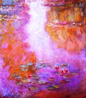 Water-Lilies 27 by Claude Monet - Oil Painting Reproduction