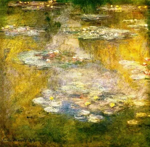 Water-Lilies 32 by Claude Monet - Oil Painting Reproduction