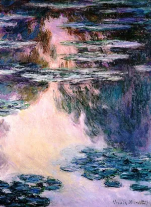 Water-Lilies 34 by Claude Monet - Oil Painting Reproduction