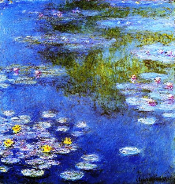 Main Product Photo of Water-Lilies 5 Painting by Claude Monet