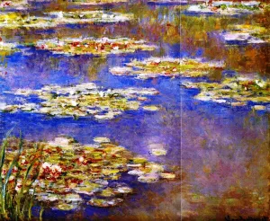 Water-Lilies 51 by Claude Monet - Oil Painting Reproduction